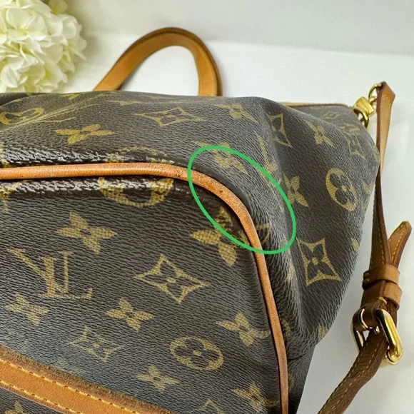 💯Authentic LOUIS VUITTON PALERMO PM MONOGRAM CANVAS SHOULDER BAG BROWN - Picture 10 of 11
